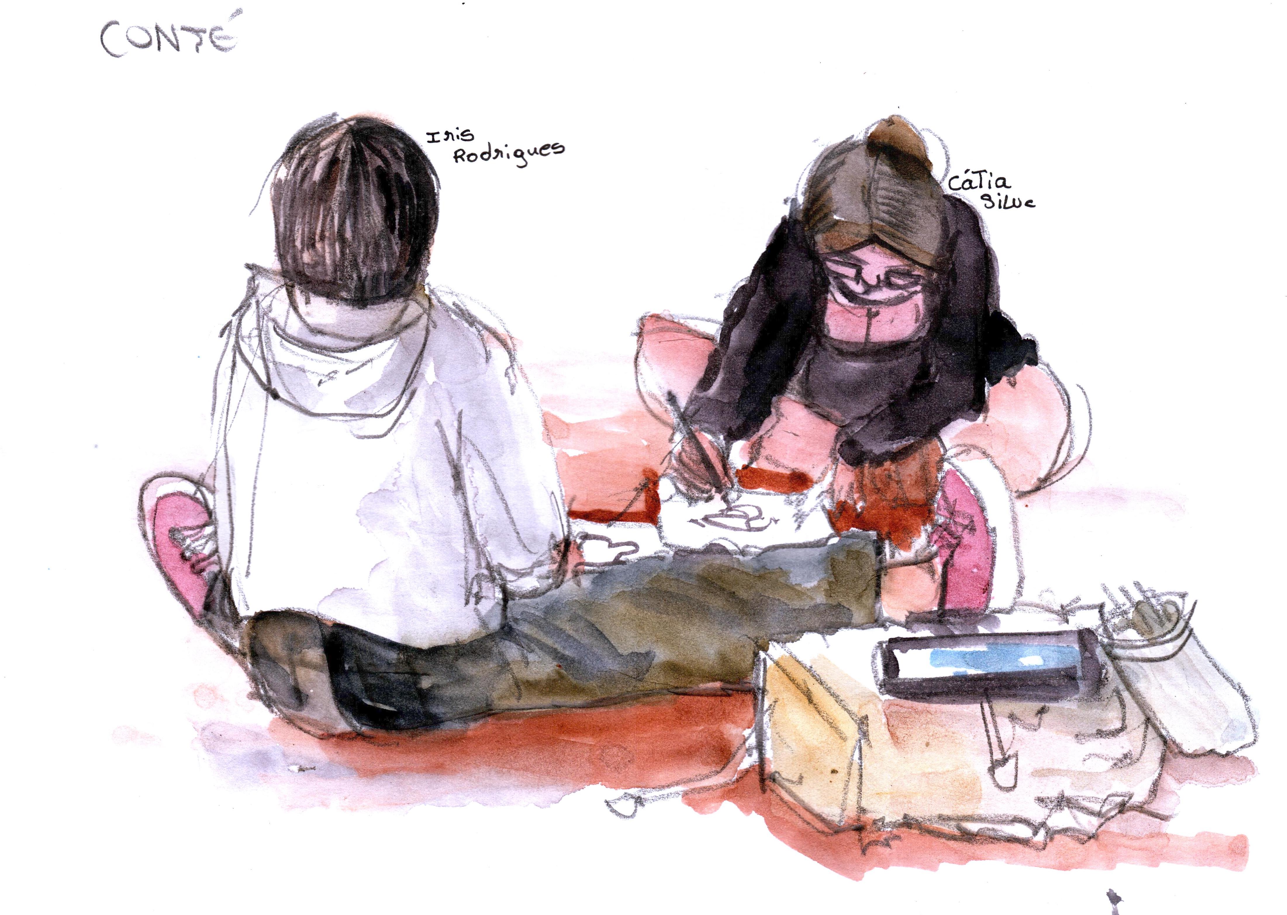 Urban Sketchers on São Jorge 