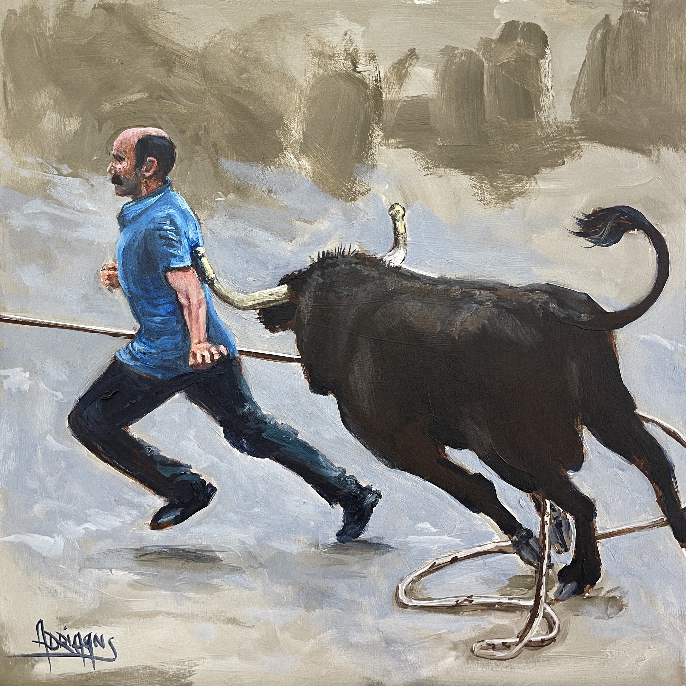 Study for a bull dancer. 