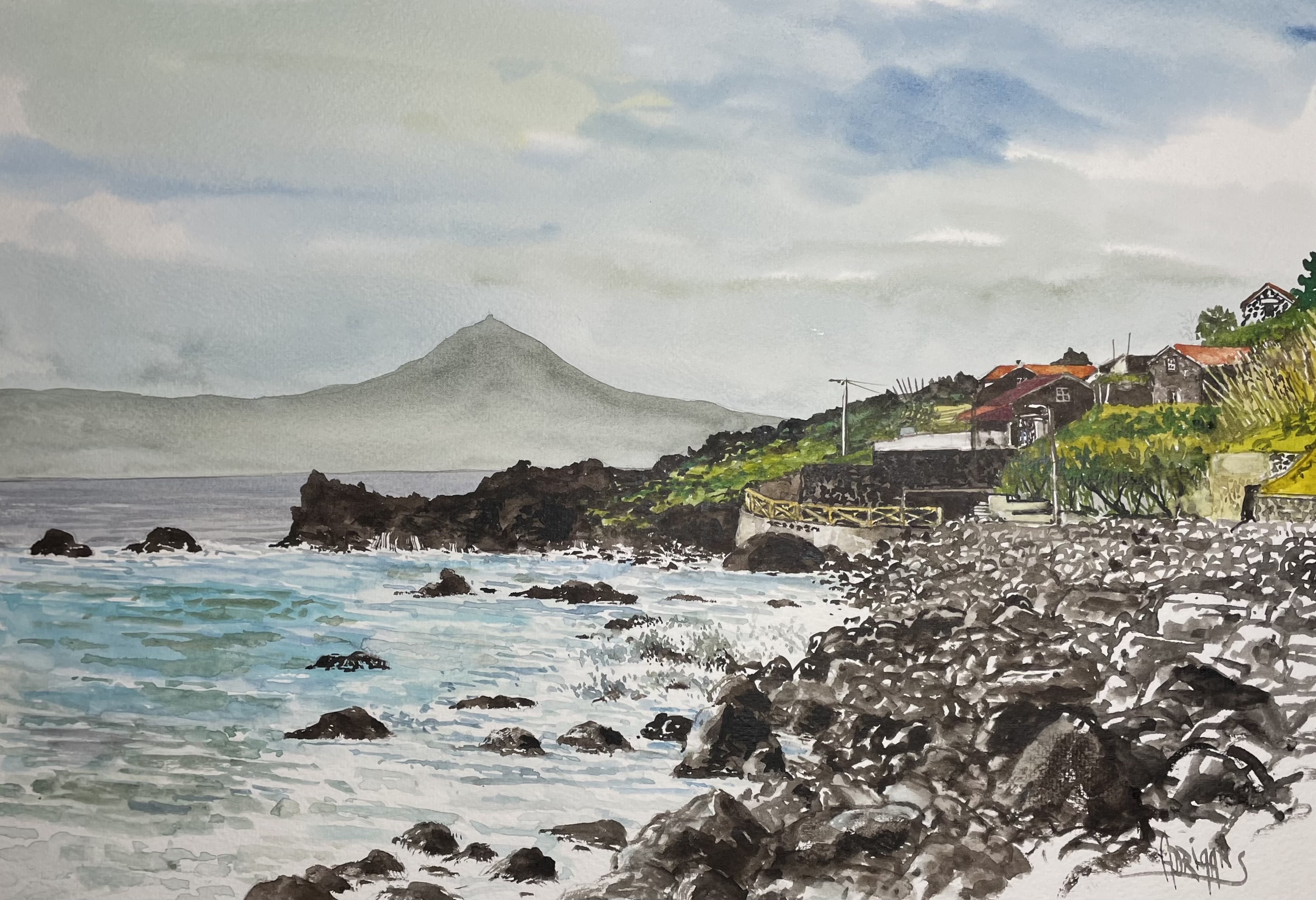 View of fajã das Almas