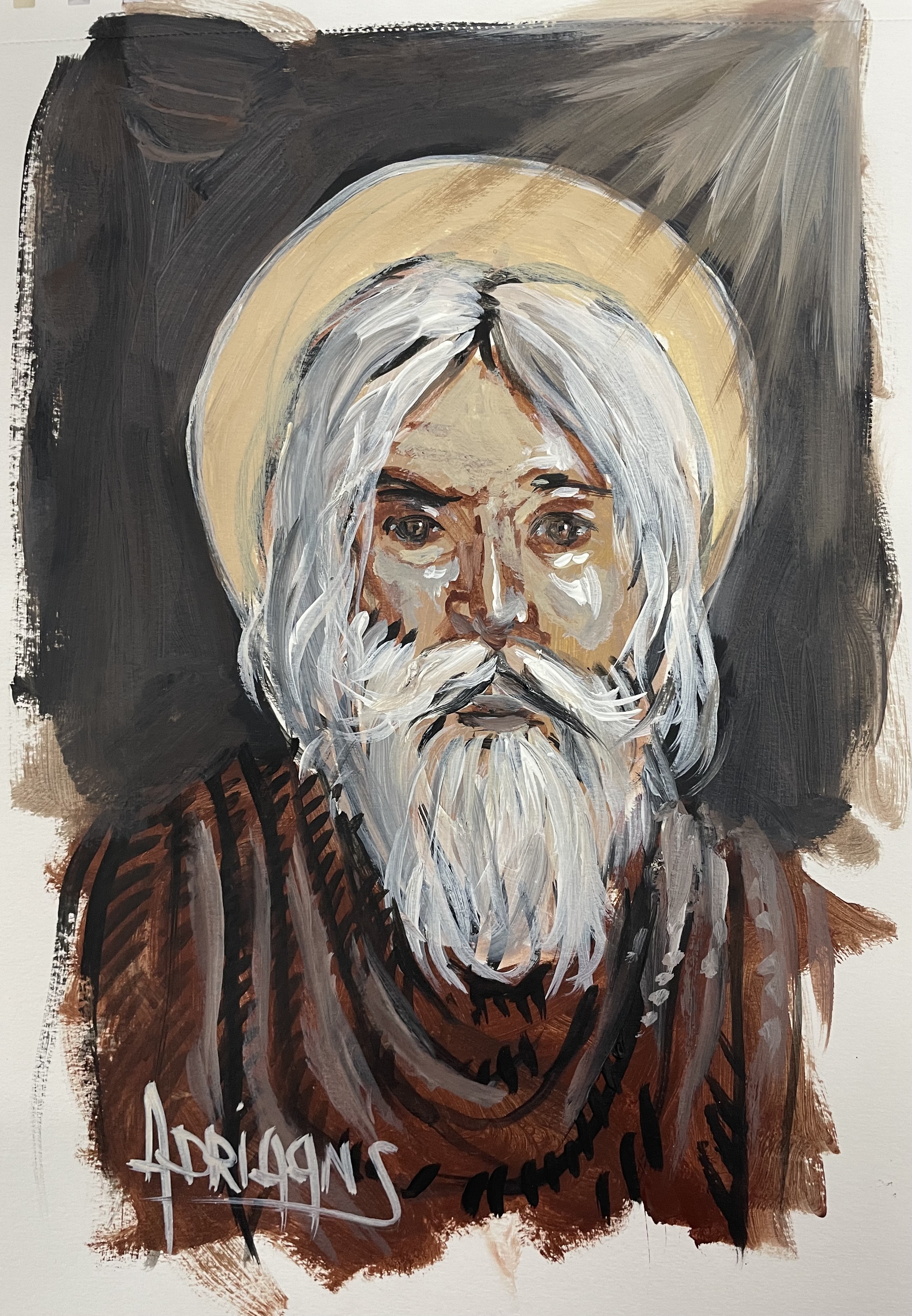 Study for the head of Saint Peter 